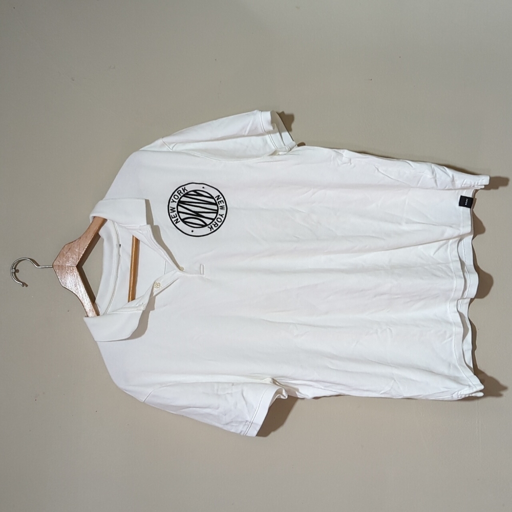 DKNY white polo